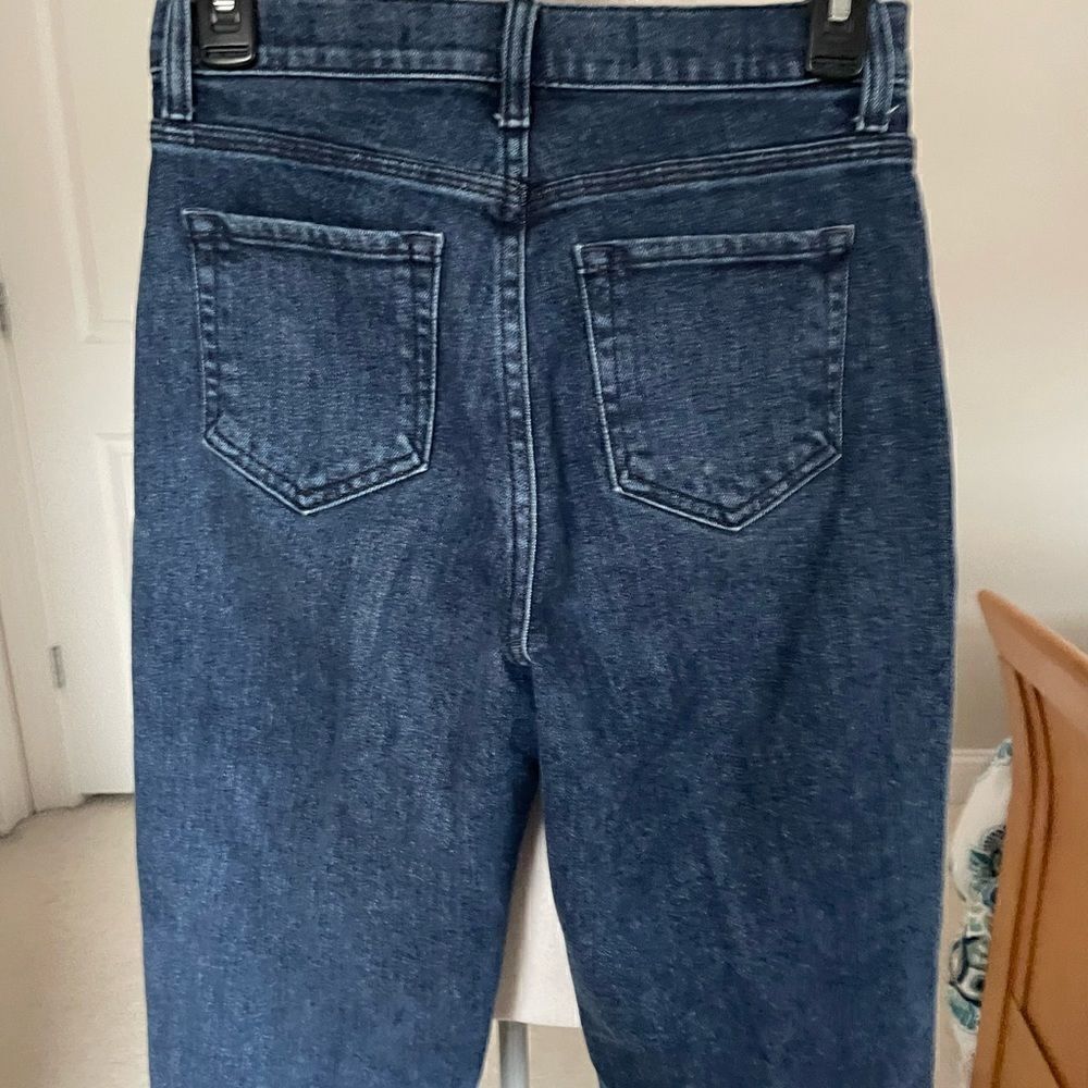 BLDWN High Waisted Cropped Wide Leg Pleated Jeans - Picture 5 of 8